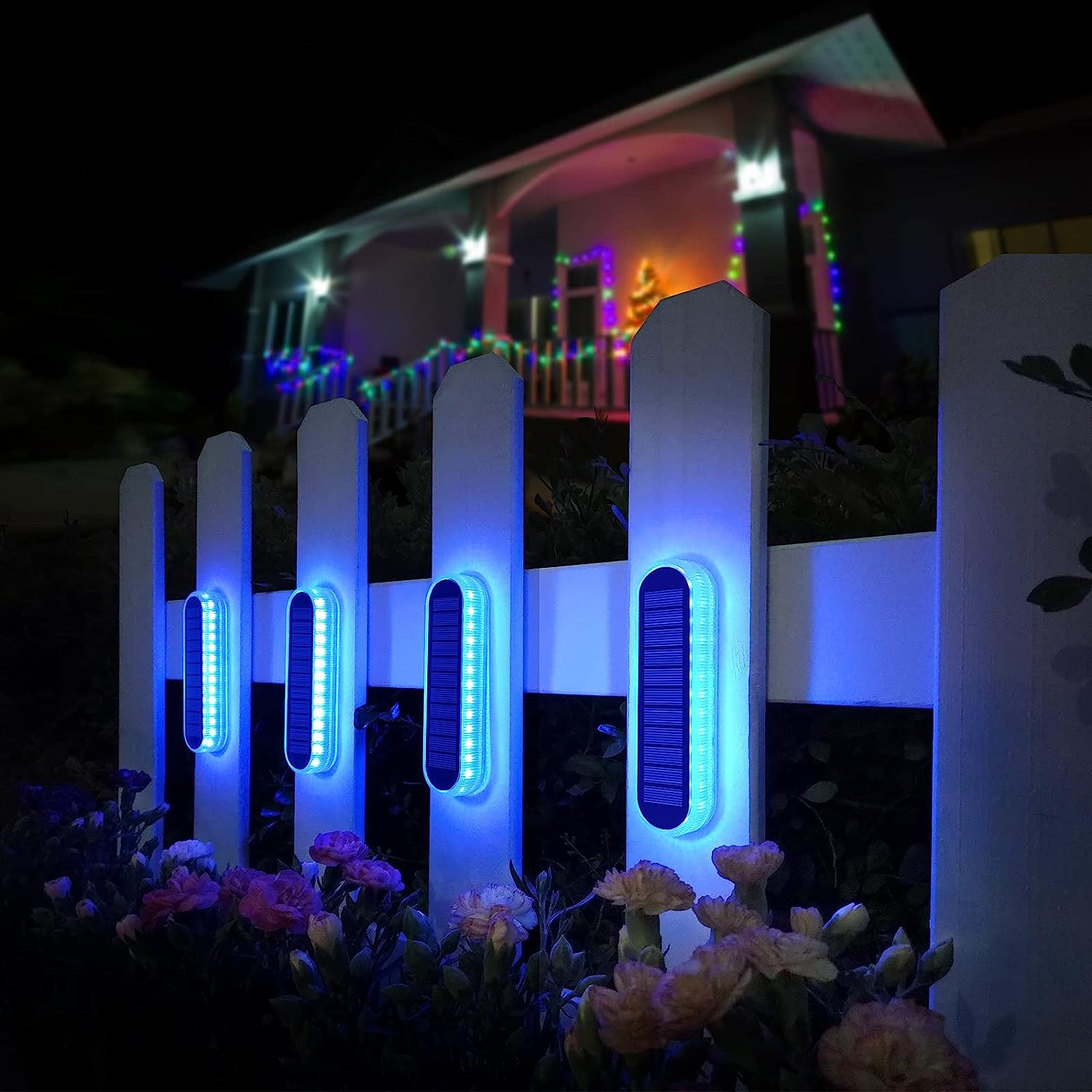 Outdoor Lighting On Stairs - 5 Years Lifespan 4 Pack Solar