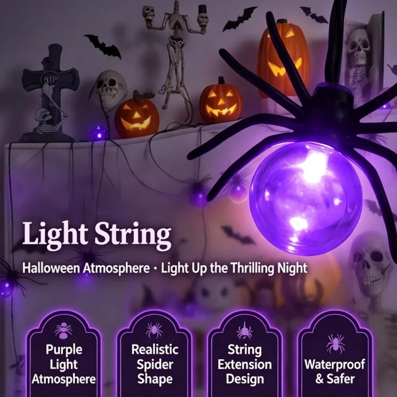 Outdoor Lighting Battery - Battery Powered Spider LED String Lights,