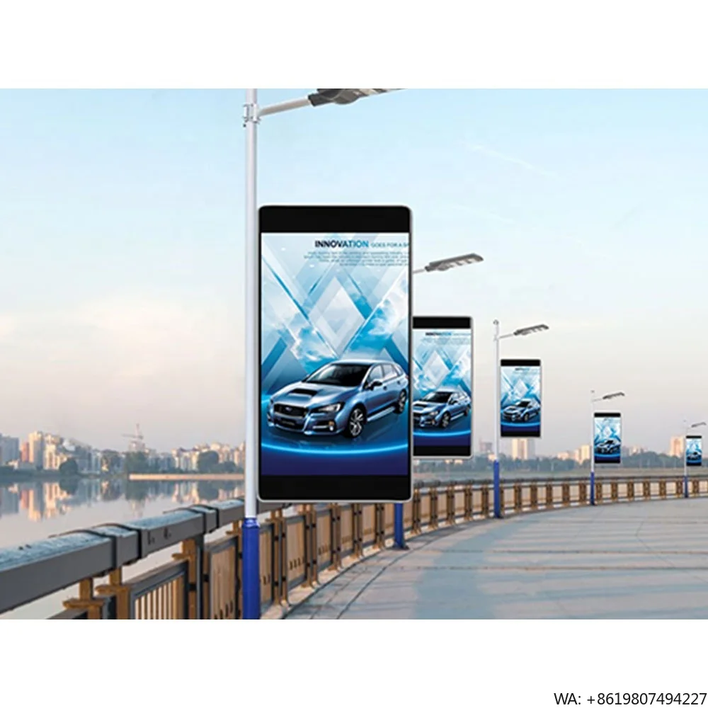 Outdoor Lighting Poles - Light Weight Street Lamp Pole Mounted