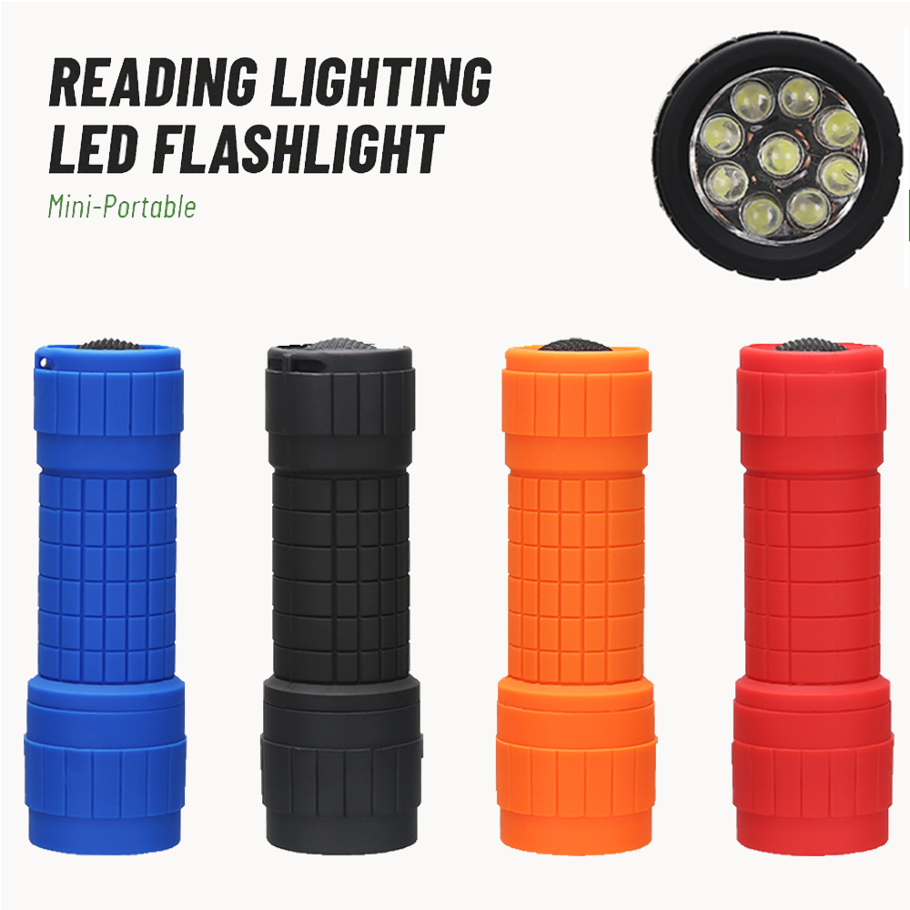 Outdoor Lighting Battery - Mini Portable Flashlight Nine XPE Lamp