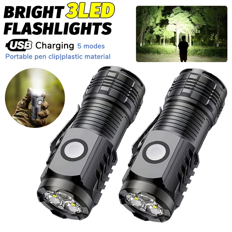Outdoor Lighting Nearby - Portable Mini LED Handheld Flashlight Powerful