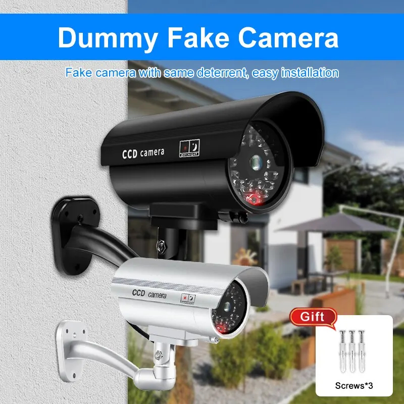 Outdoor Lighting Cable - 1PC Dummy Security Camera Watreproof Indoor