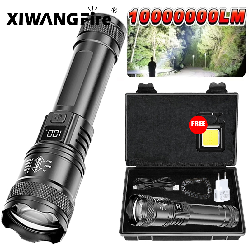 Outdoor Lighting Nearby - Ultra Bright LED Flashlight 2000LM Type-C