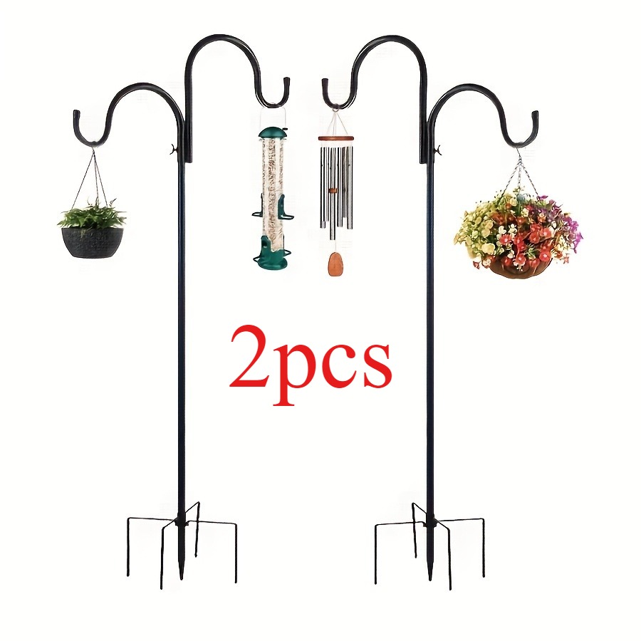 Outdoor Lighting Poles - Set of 2 Heavy-Duty Garden Shepherd's
