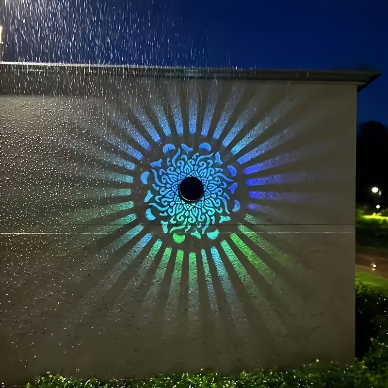 Outdoor Lighting Amazon - Solar LED Wall Light Mandala Projection
