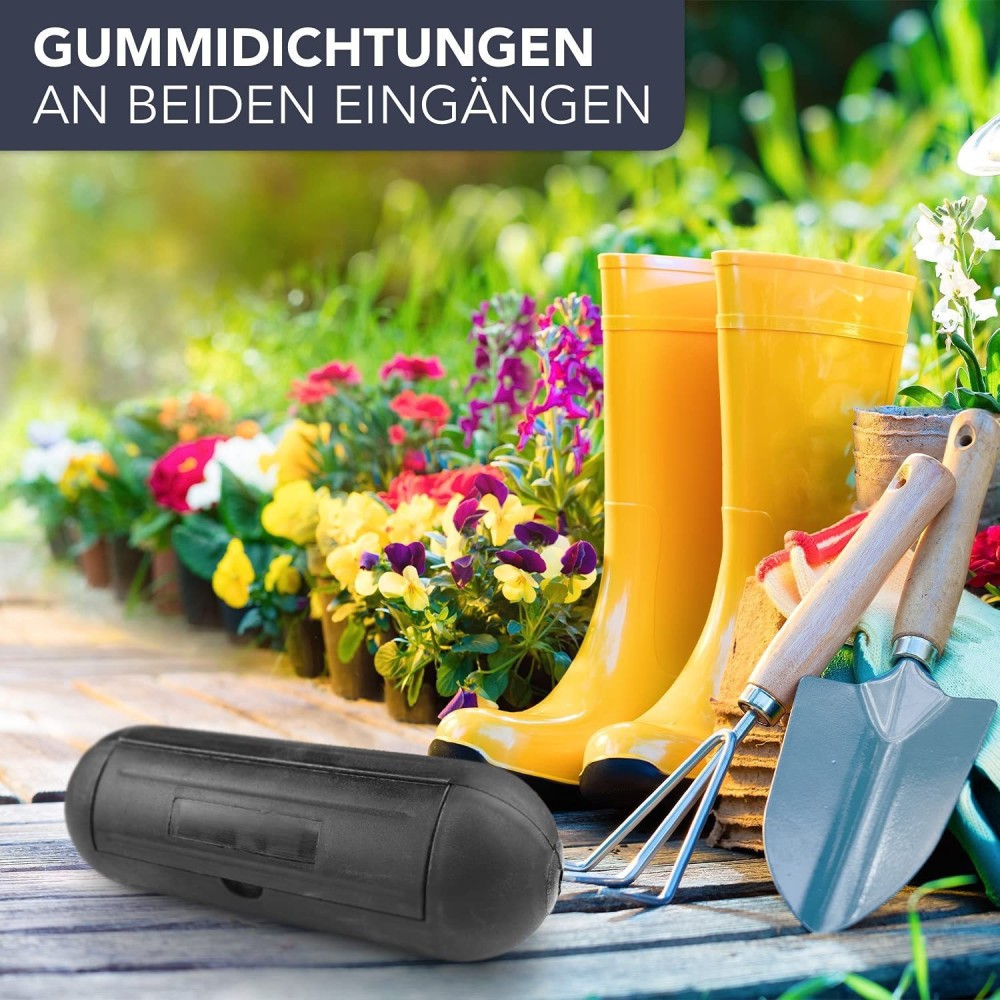 Outdoor Lighting Junction - Waterproof Power Extension Cord Safety Box