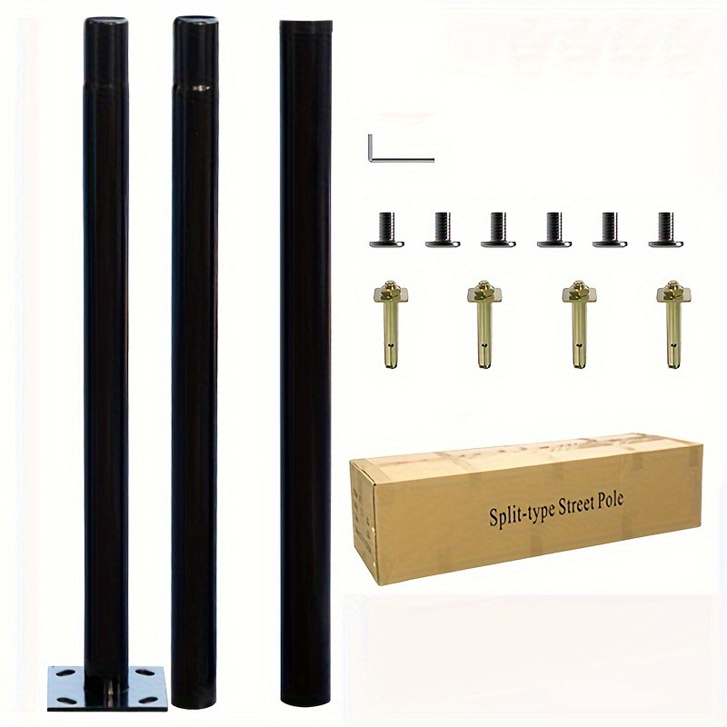 Outdoor Lighting Poles - 3m Solar Outdoor Split Lamp Pole
