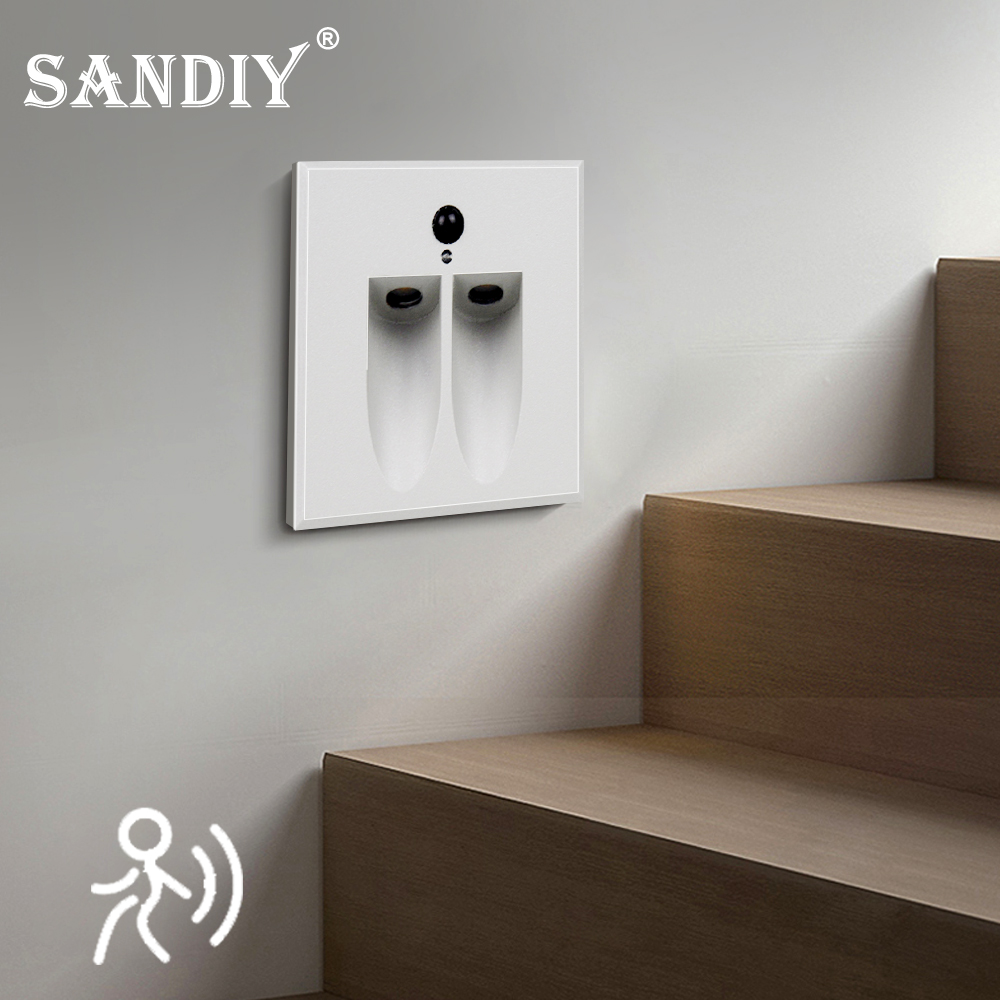 SANDIY Lõm Đèn Tường Pir Cảm B - đánh giá và giá Outdoor Lighting On Stairs