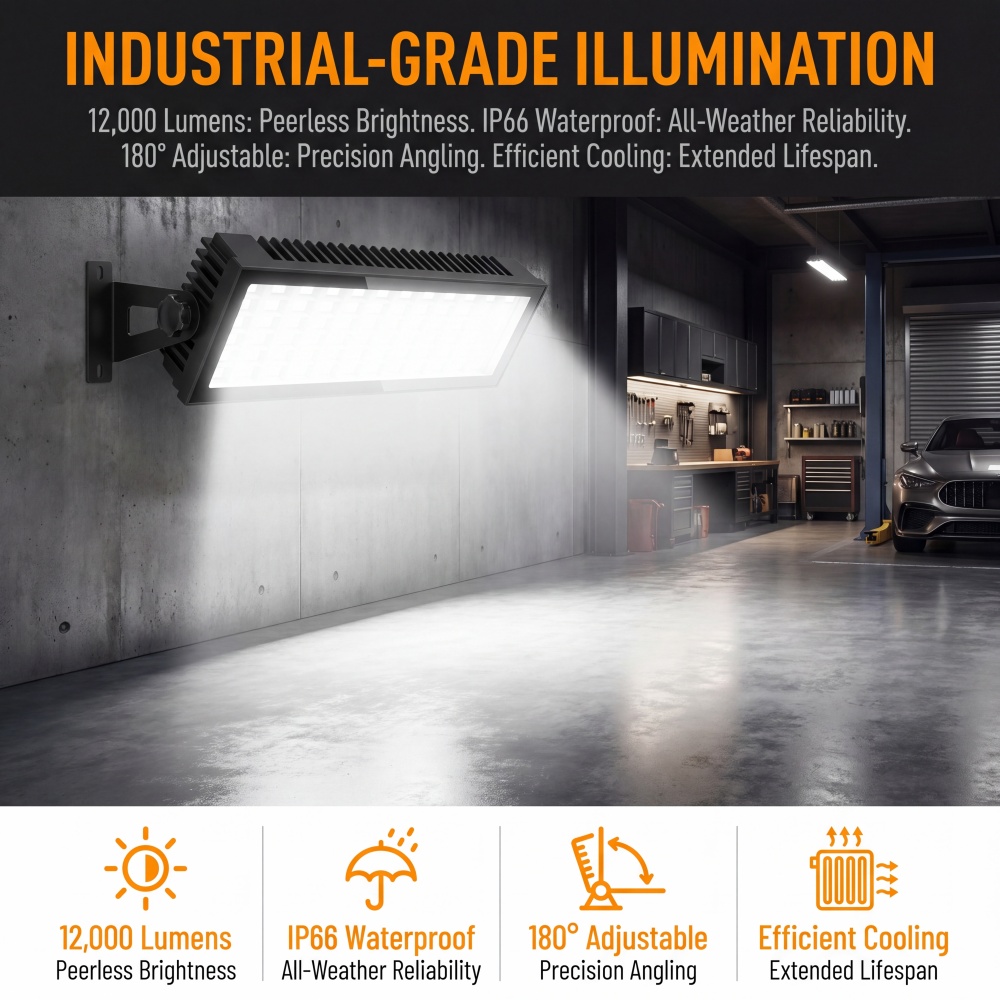 LED Shop Lights, 144W 12000LM  - đánh giá và giá Outdoor Lighting No Outlet
