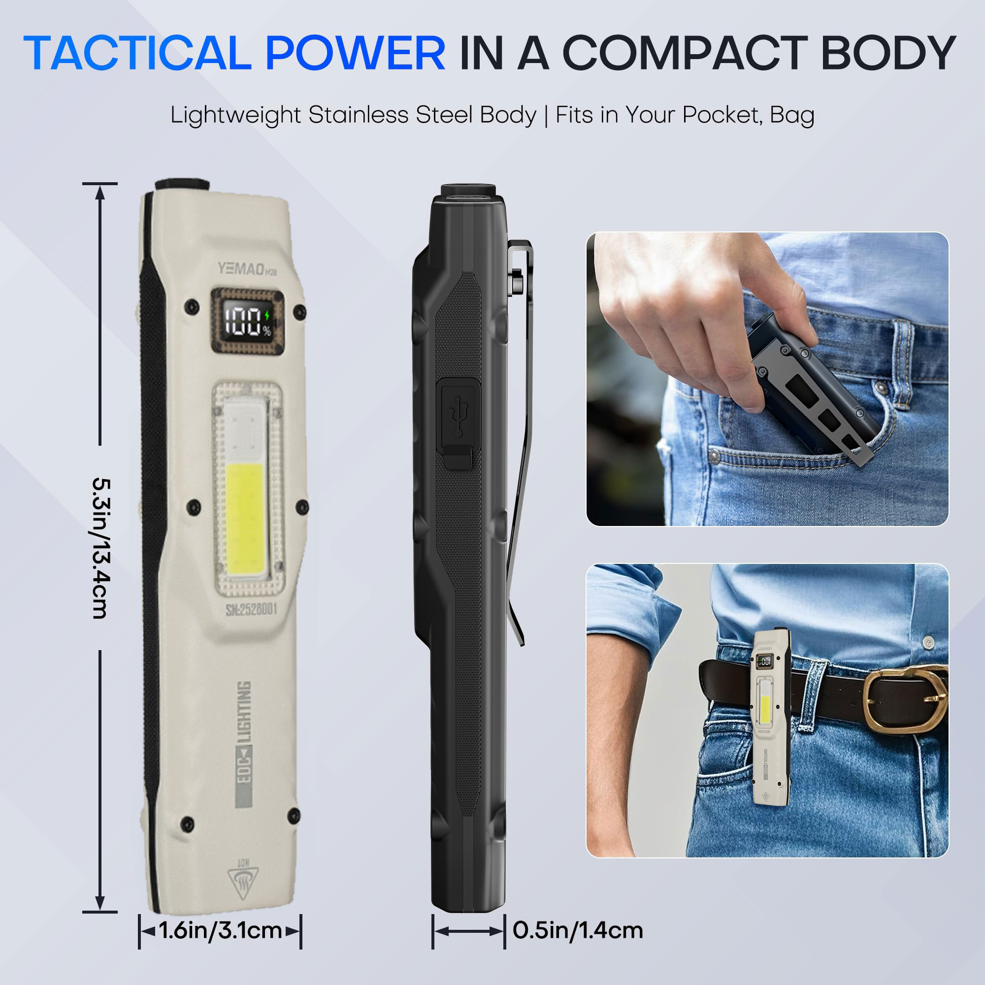 Portable 880LM YEMAO M28 Ultra - đánh giá và giá Outdoor Lighting Nearby