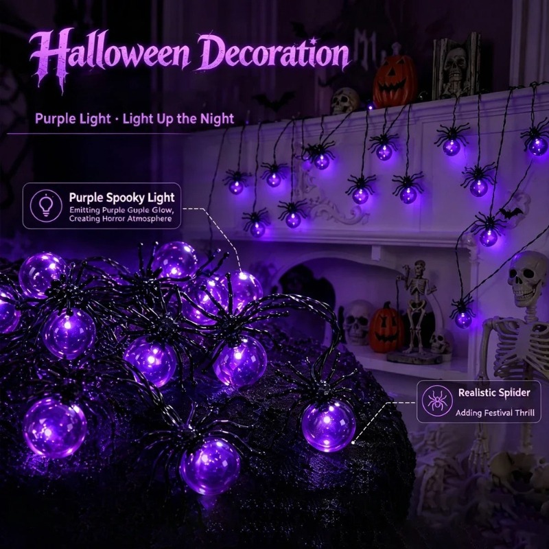Battery Powered Spider LED Str - đánh giá và giá Outdoor Lighting Battery