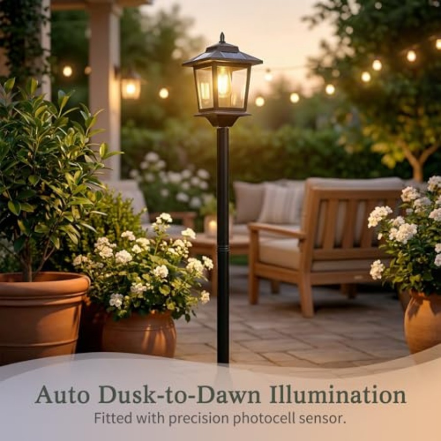 Outdoor Solar Post Lights, 2-P - đánh giá và giá Outdoor Lighting Poles