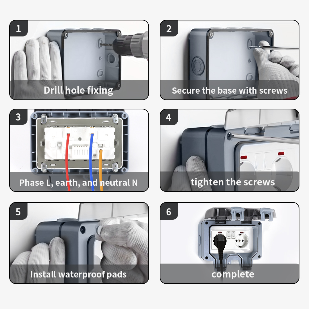 TNCE IP66 Waterproof Socket ou - đánh giá và giá Outdoor Lighting No Outlet
