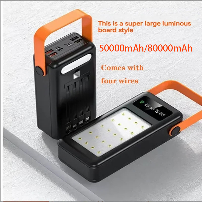 50000mAh 80000mAh Portable Pow - đánh giá và giá Outdoor Lighting Cable