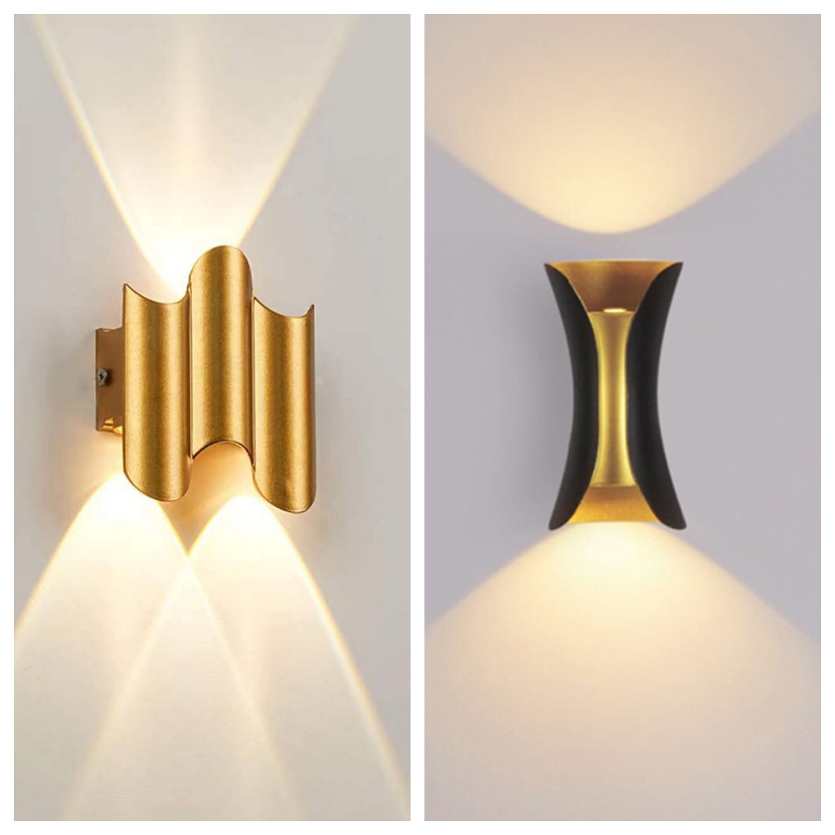 Aluminum Golden Body LED Wall  - đánh giá và giá Outdoor Lighting Amazon