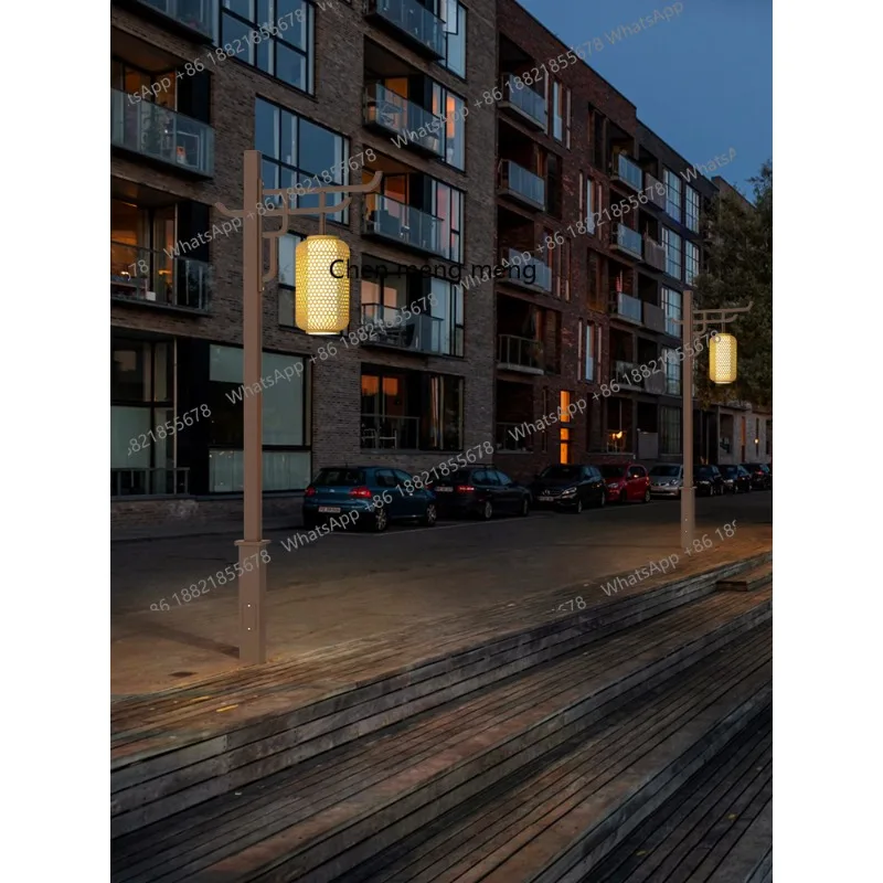 L6080 Solar pole light outdoor - đánh giá và giá Outdoor Lighting Poles