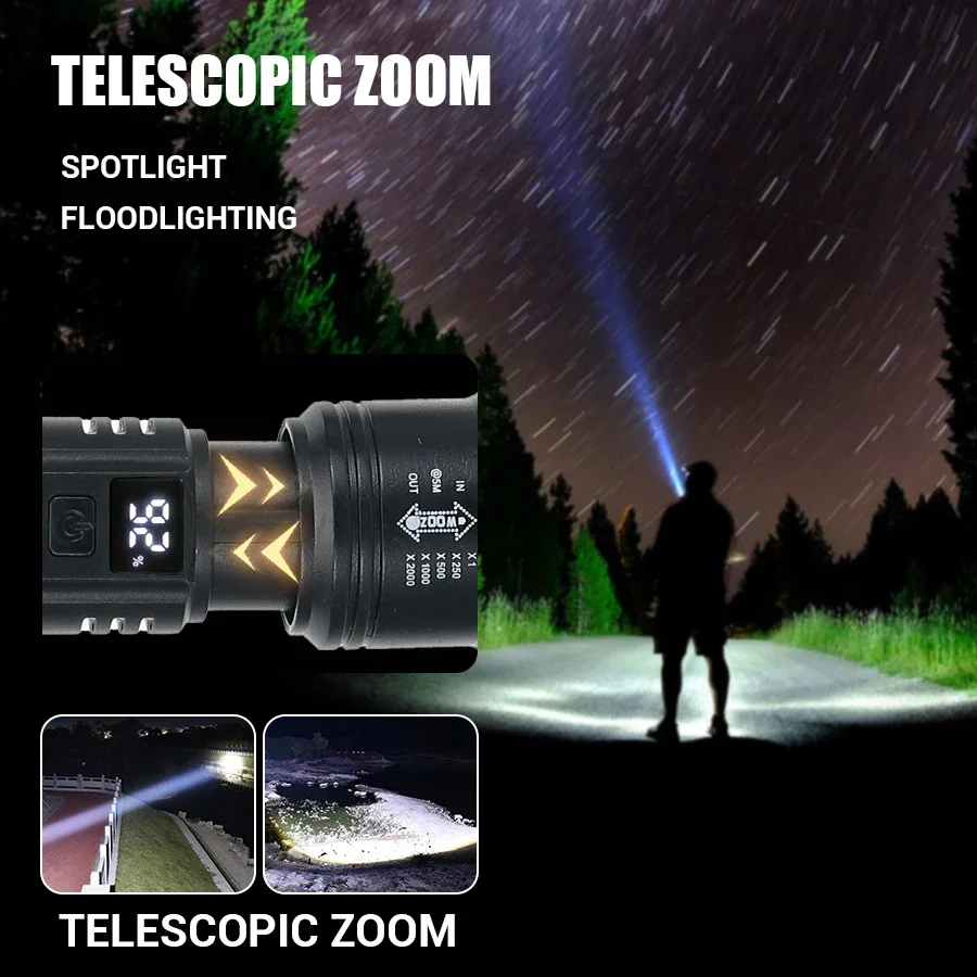 9900LM Powerful LED Flashlight - đánh giá và giá Outdoor Lighting Poles