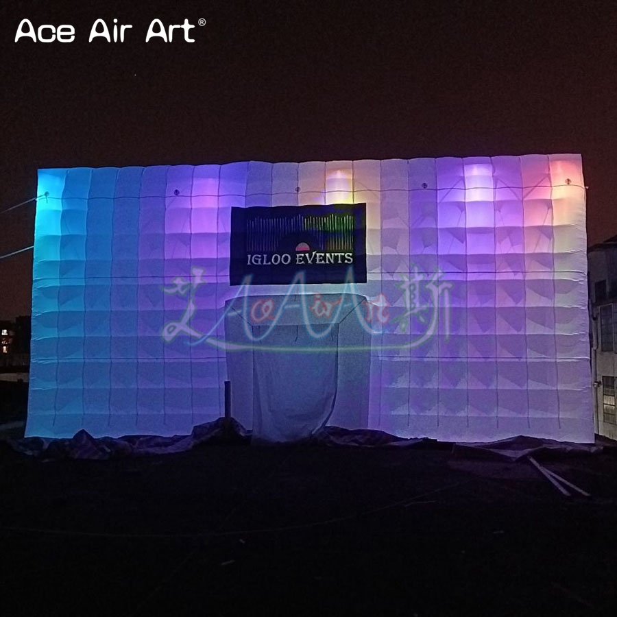 Inflatable Cube Tent with LED  - đánh giá và giá Outdoor Lighting No Outlet