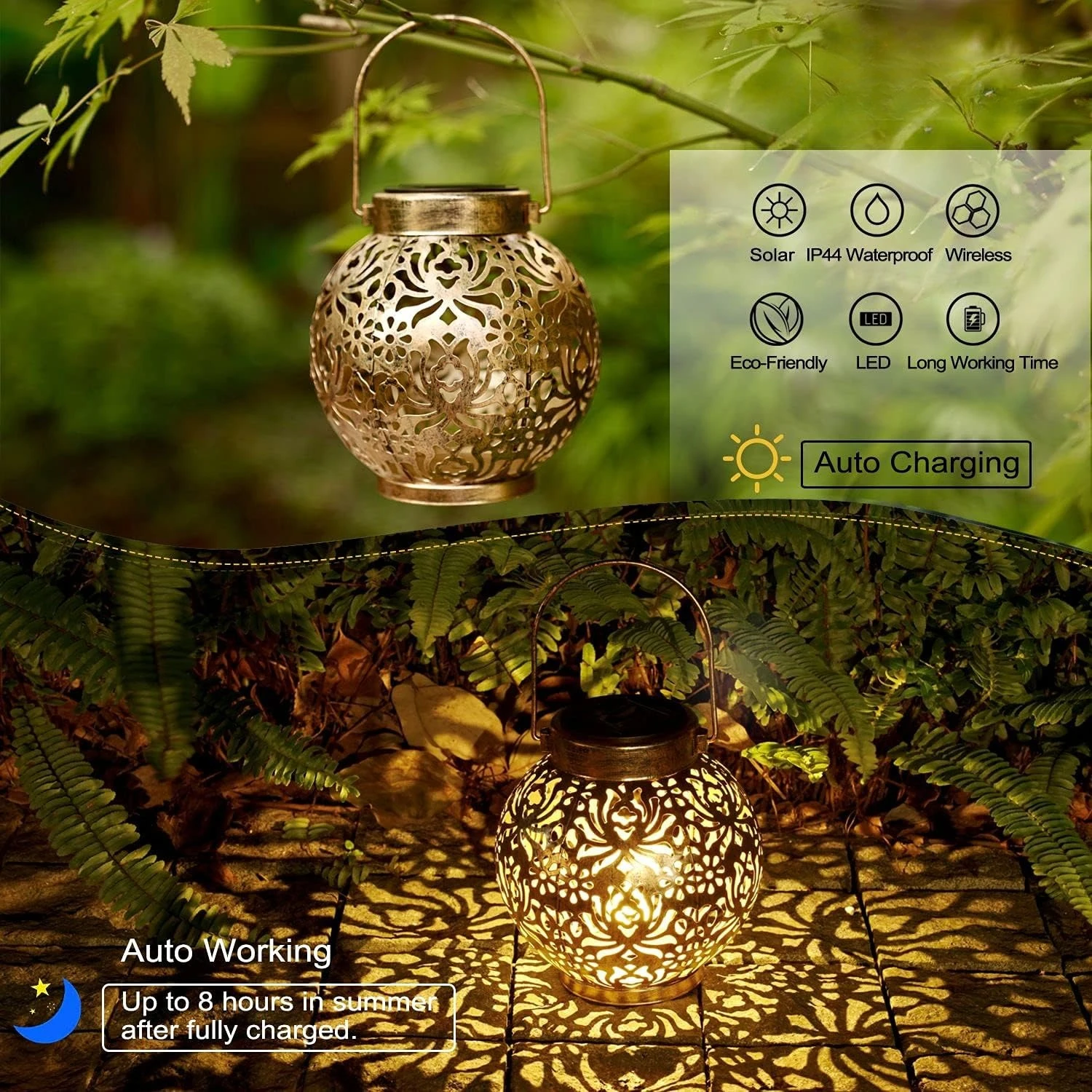 1-6PCS Moroccan Solar Lanterns - đánh giá và giá Photocell Outdoor Lighting