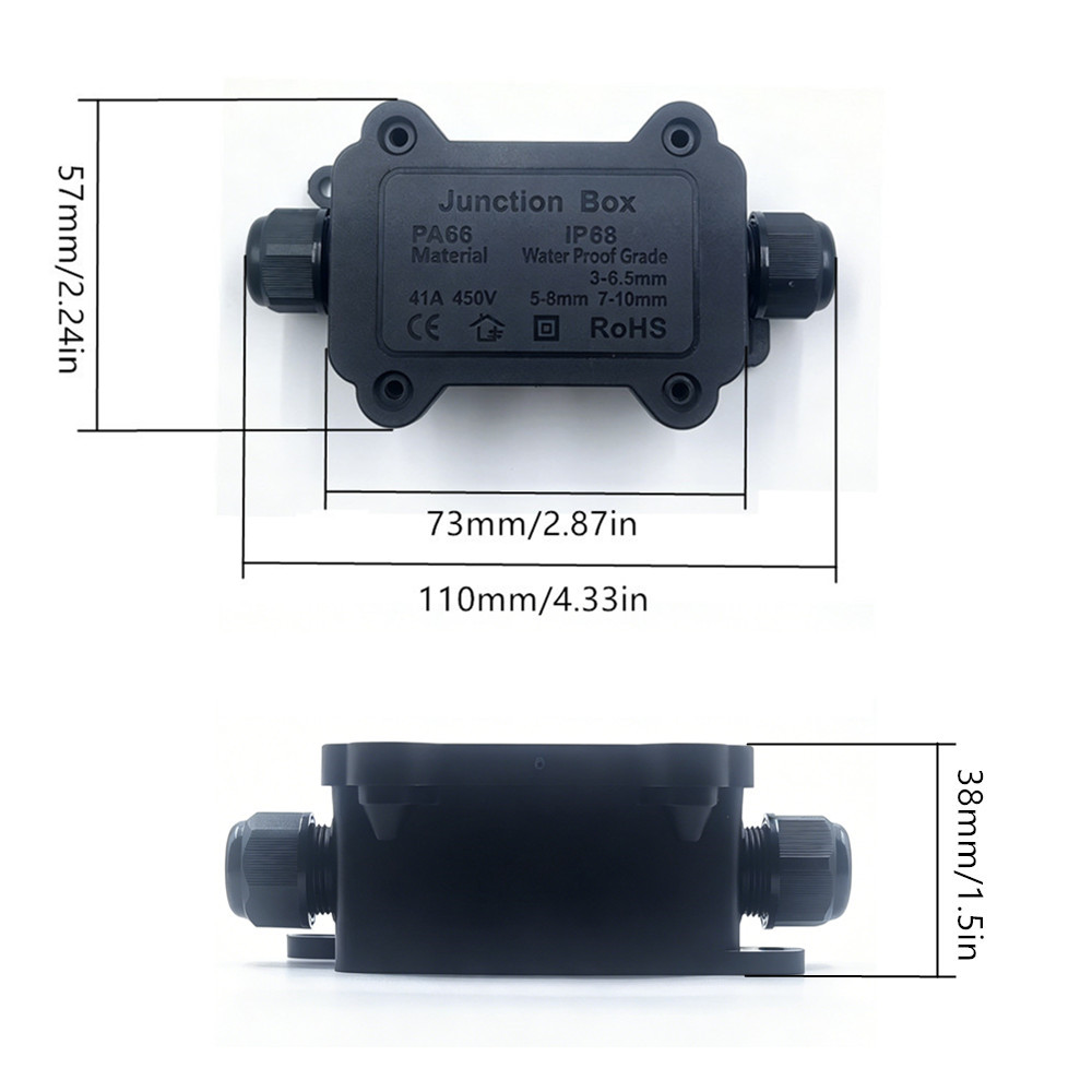 IP68 Waterproof Junction Box 2 - đánh giá và giá Outdoor Lighting Junction