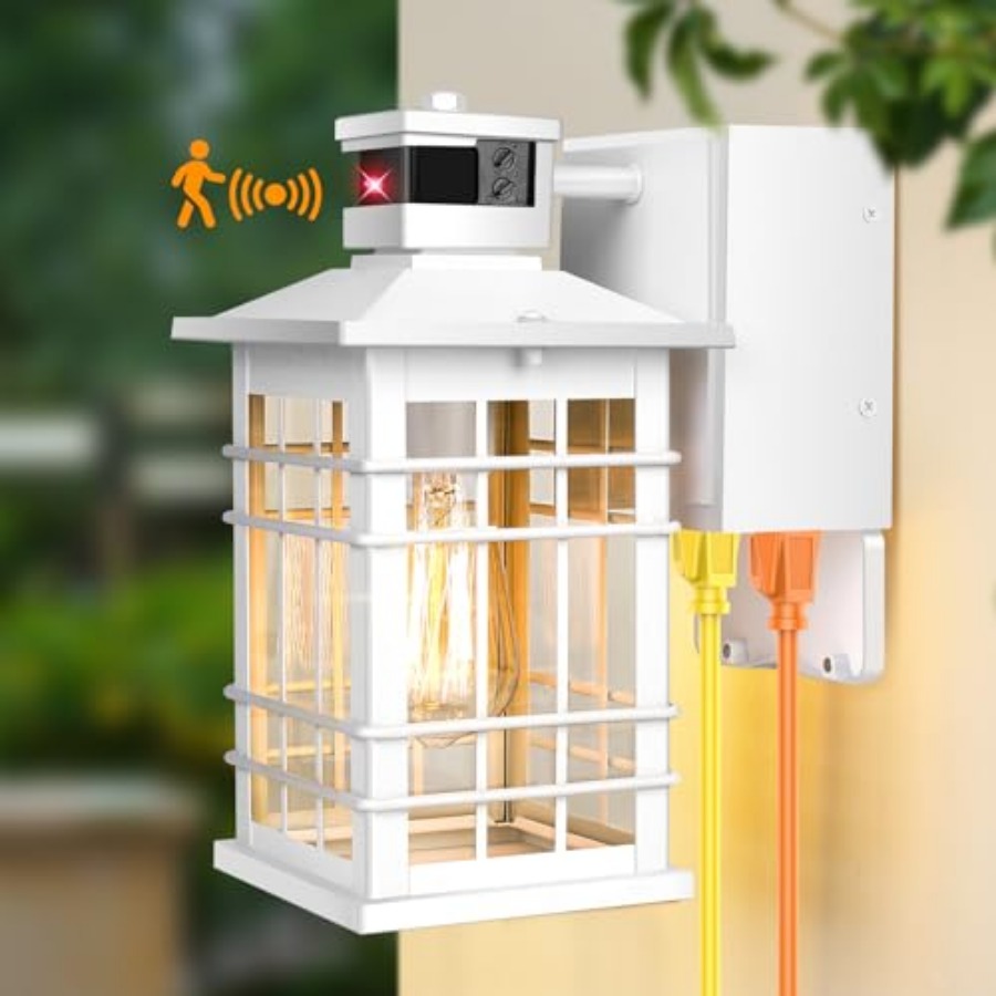 Porch Light with GFCI Outlets  - đánh giá và giá Outdoor Lighting No Outlet