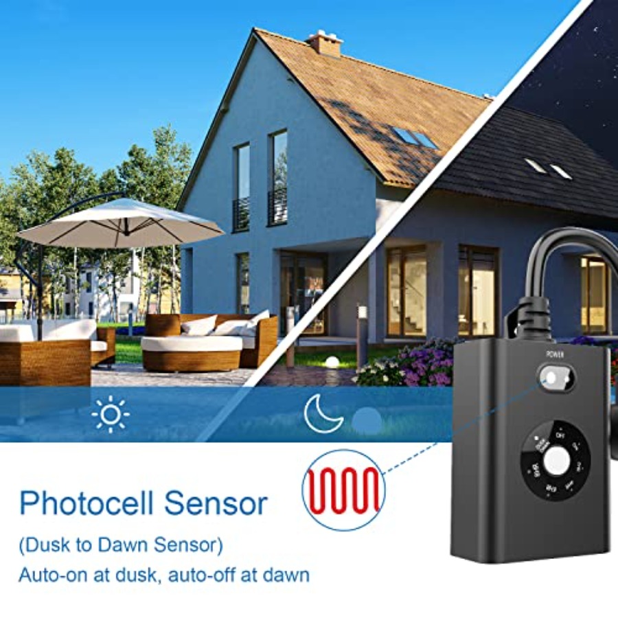 Outdoor Sensor Timer for Light - đánh giá và giá Outdoor Lighting No Outlet