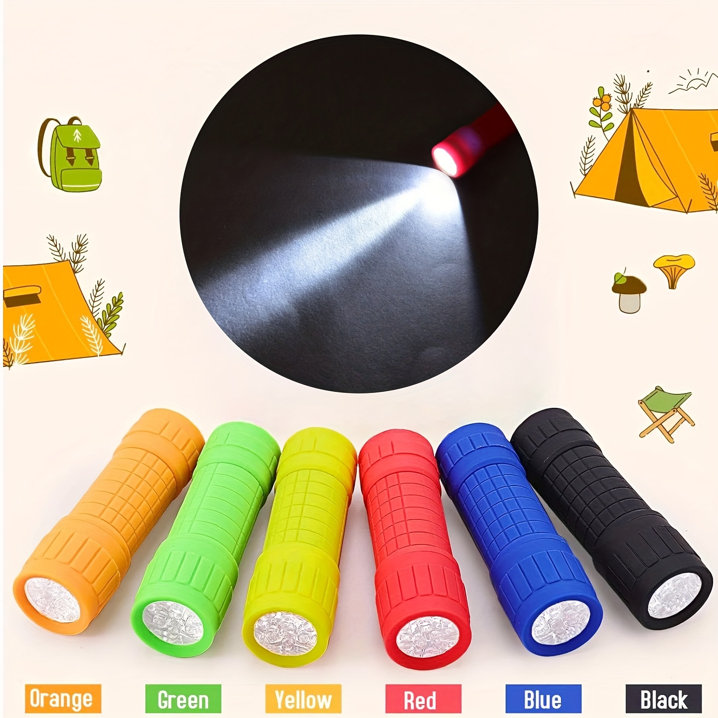 Mini Portable Flashlight Nine  - đánh giá và giá Outdoor Lighting Battery