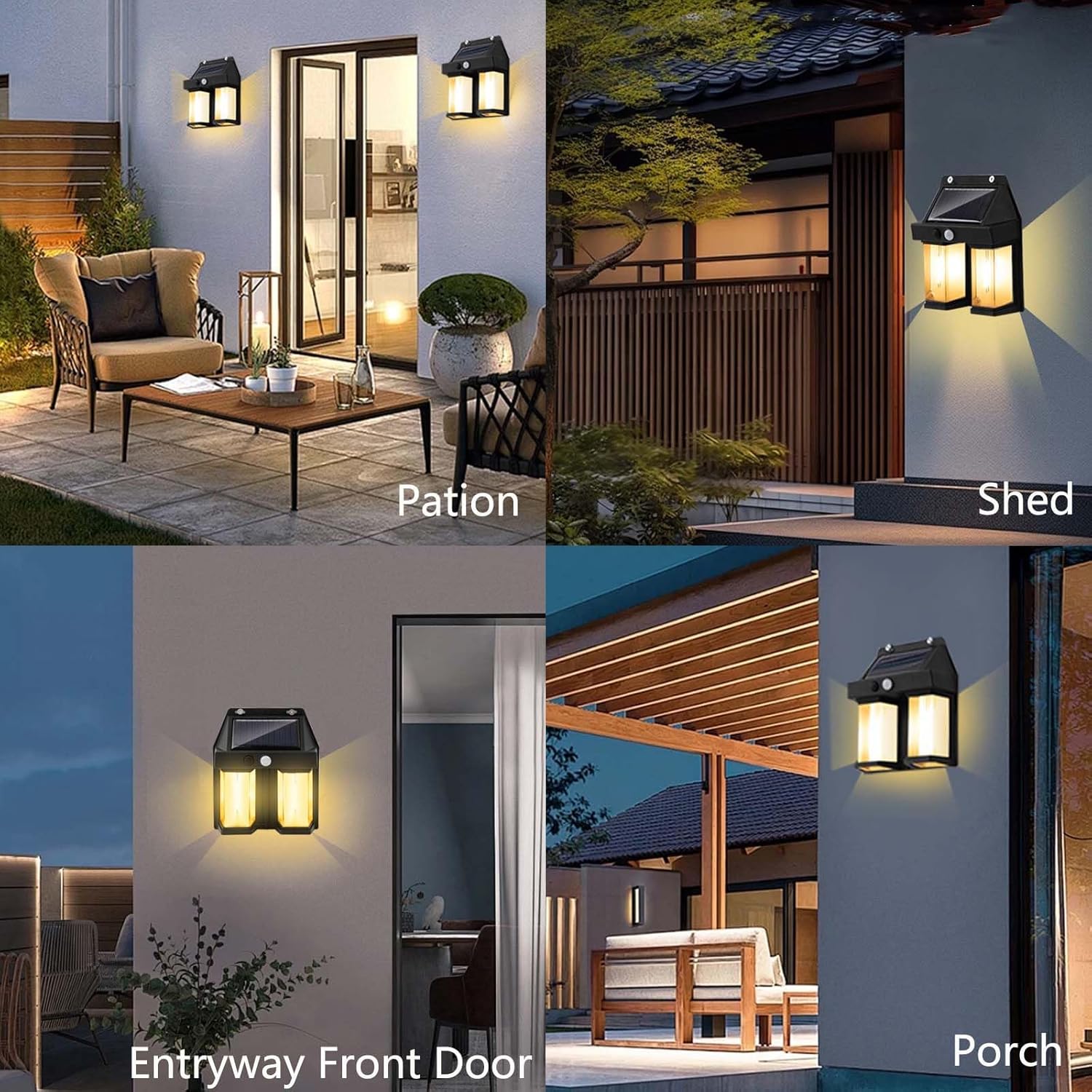 Solar Powered Wall Light Vinta - đánh giá và giá Outdoor Lighting Amazon
