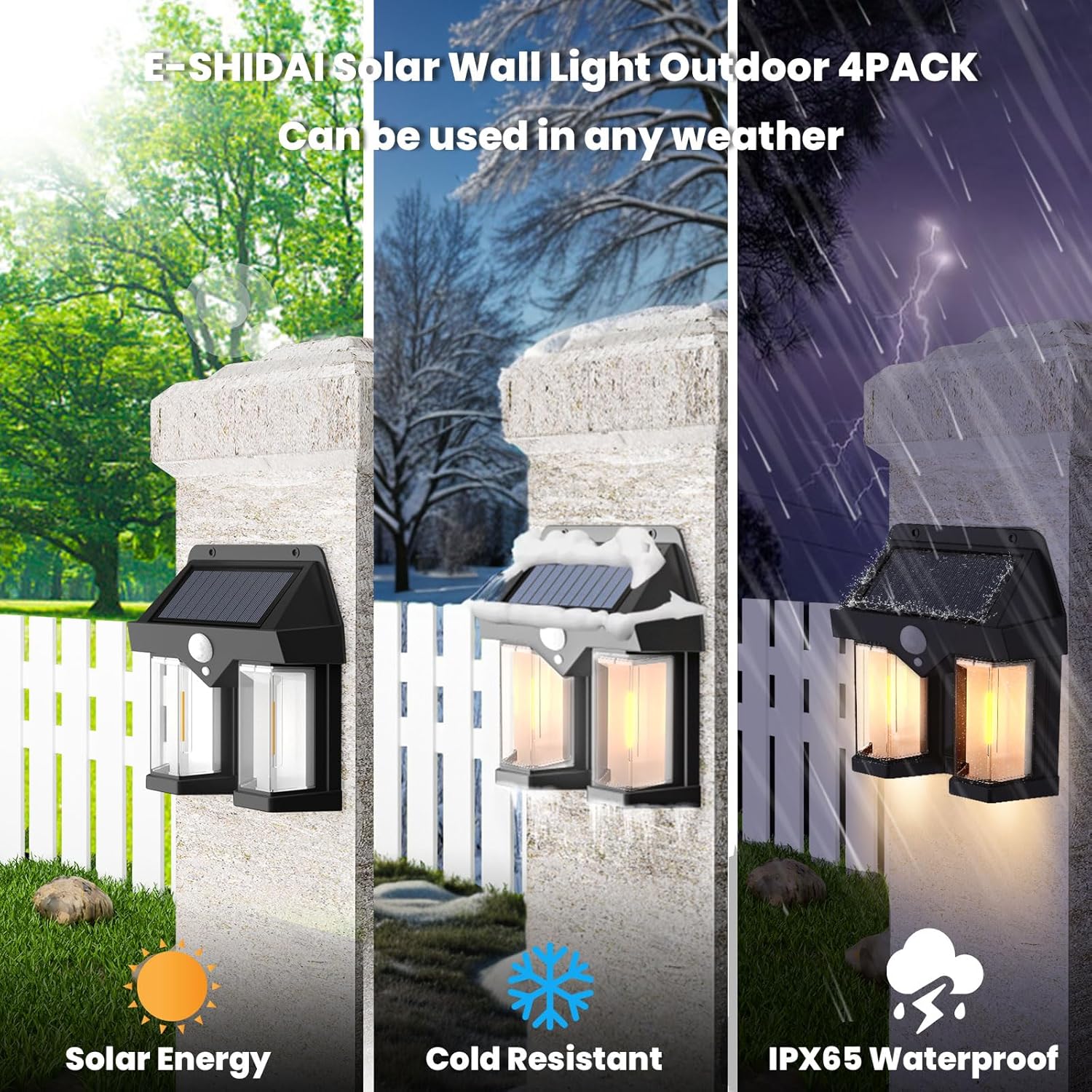 Solar Powered Wall Light Vinta - đánh giá và giá Outdoor Lighting Amazon