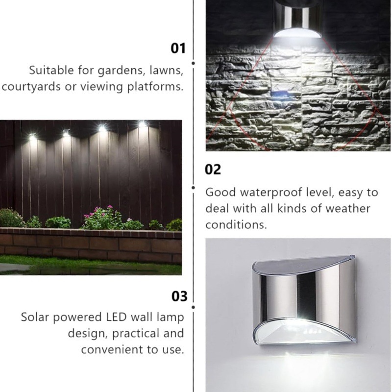 2Pcs Solar Garden Light Stainl - đánh giá và giá Outdoor Lighting Amazon