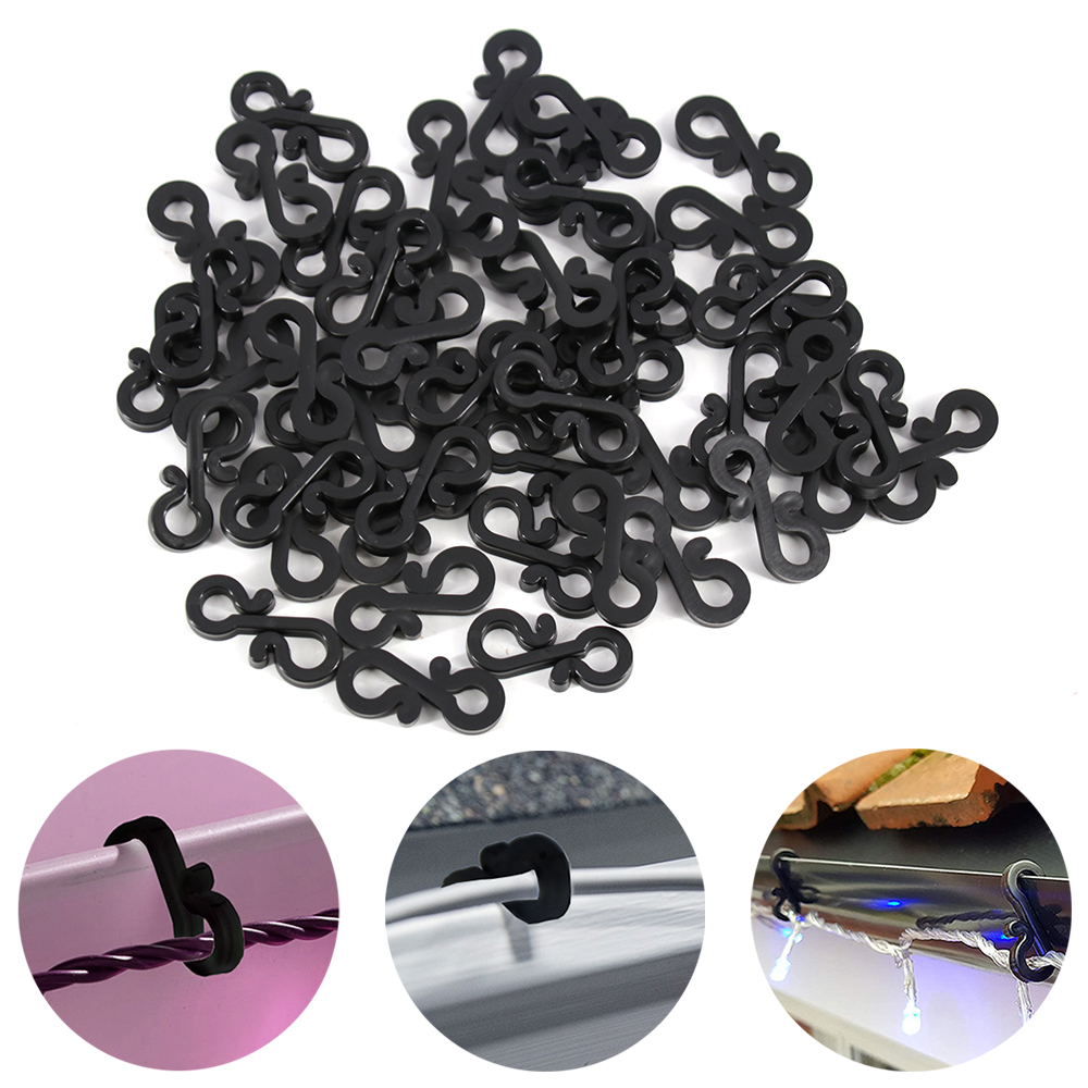 120Pcs Plastic Hooks Gutter Ho - đánh giá và giá Outdoor Lighting Cable