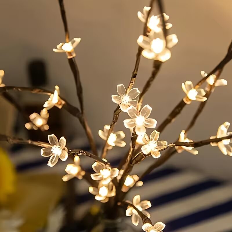 1/2PC 20LED Cherry Blossom Tre - đánh giá và giá Outdoor Lighting Battery