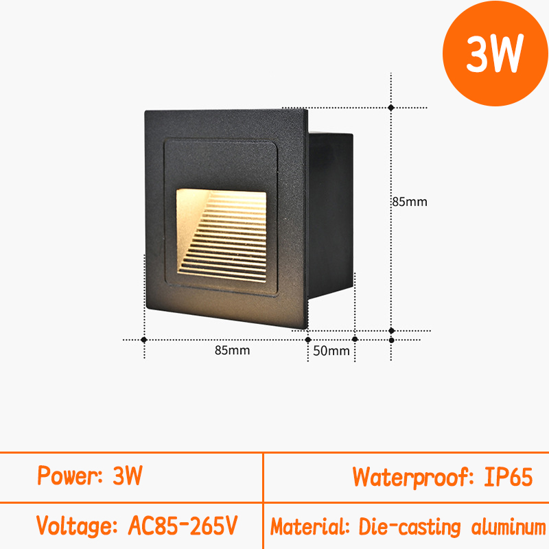 LED Stair Light Wall Lamp 3W I - đánh giá và giá Outdoor Lighting On Stairs