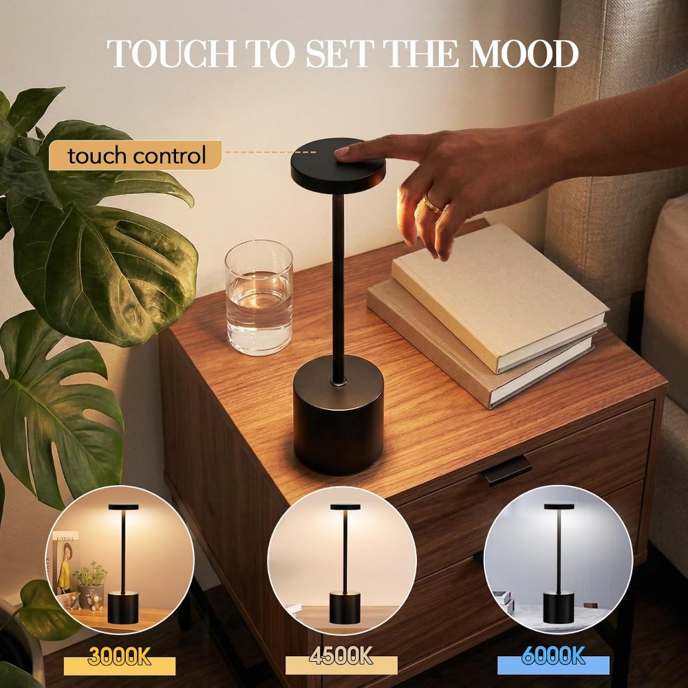 Cordless Table Lamp Set 5000mA - đánh giá và giá Outdoor Lighting Battery