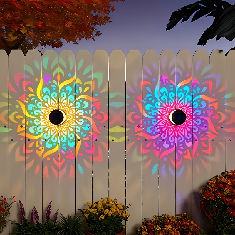 Solar LED Wall Light Mandala P - đánh giá và giá Outdoor Lighting Amazon